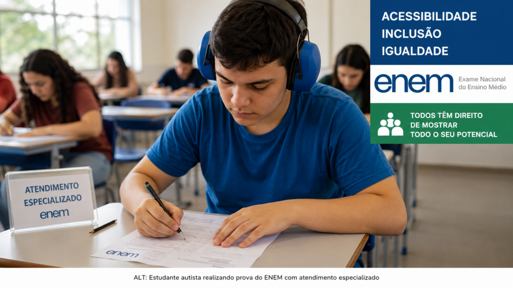 Adaptações no ENEM para autistas durante a realização da prova
