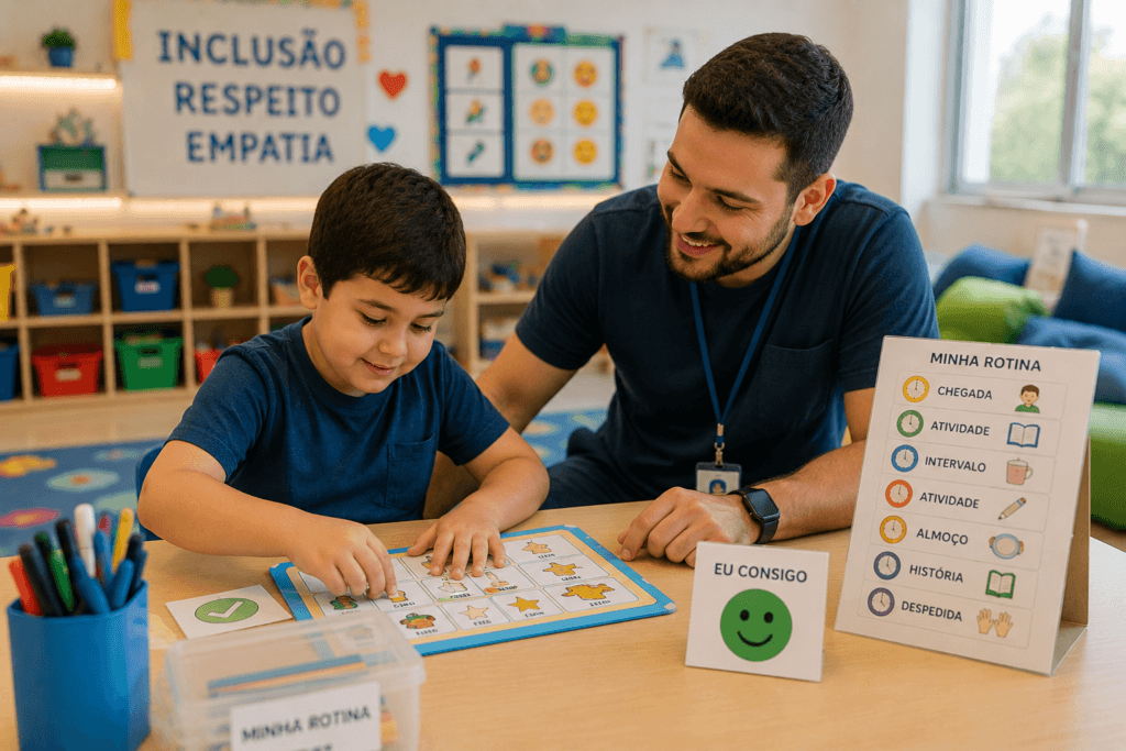 Atividades educativa, aprendizagem inclusiva