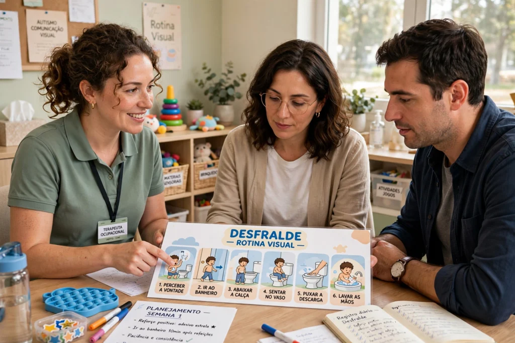 estratégias para facilitar o desfralde no autismo utilizando apoio visual
